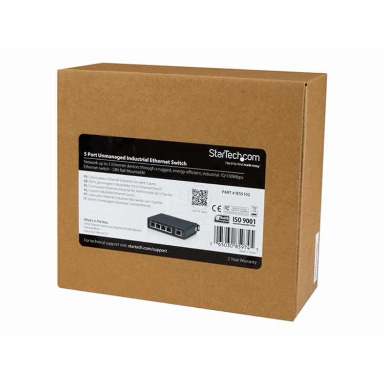 5 Port Industrial 10/100 Ethernet Switch