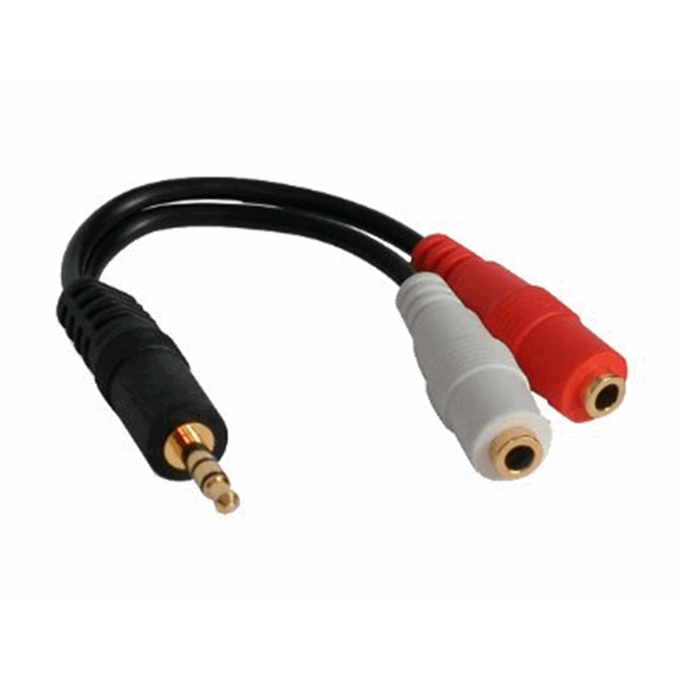 6" PC SPEAKER "Y" SPLITTER CABL 1X35MM M 6" PC SPEAKER "Y" SPLITTER CABL 1X35MM M
