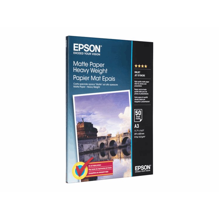 Matte Paper Heavy Weight, DIN A3, 167g/m Matte Paper Heavy Weight, DIN A3, 167g/m
