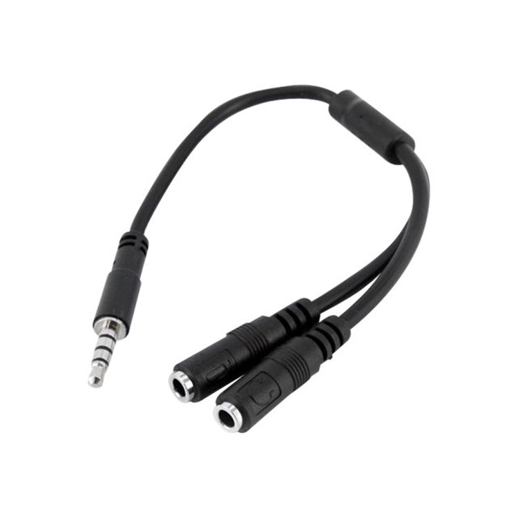 3.5mm 4-Pin-2x 3-Pin 3.5mm Headset Split 3.5mm 4-Pin-2x 3-Pin 3.5mm Headset Split