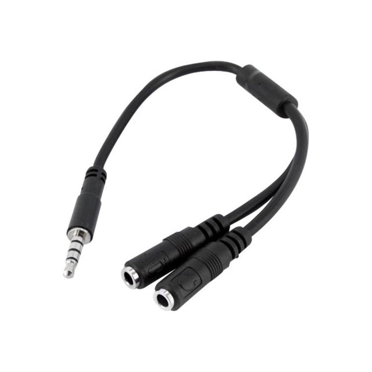 3.5mm 4-Pin-2x 3-Pin 3.5mm Headset Split 3.5mm 4-Pin-2x 3-Pin 3.5mm Headset Split