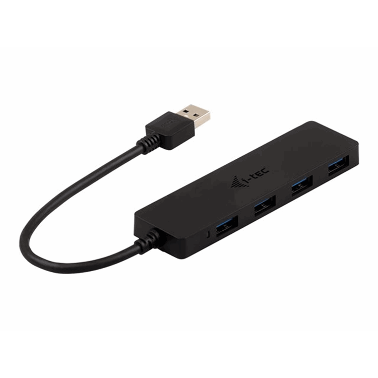 I-TEC Slim Passive HUB 4P black I-TEC Slim Passive HUB 4P black