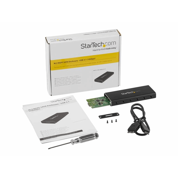 M.2 SATA Enclosure - USB 3.1w/ USB C