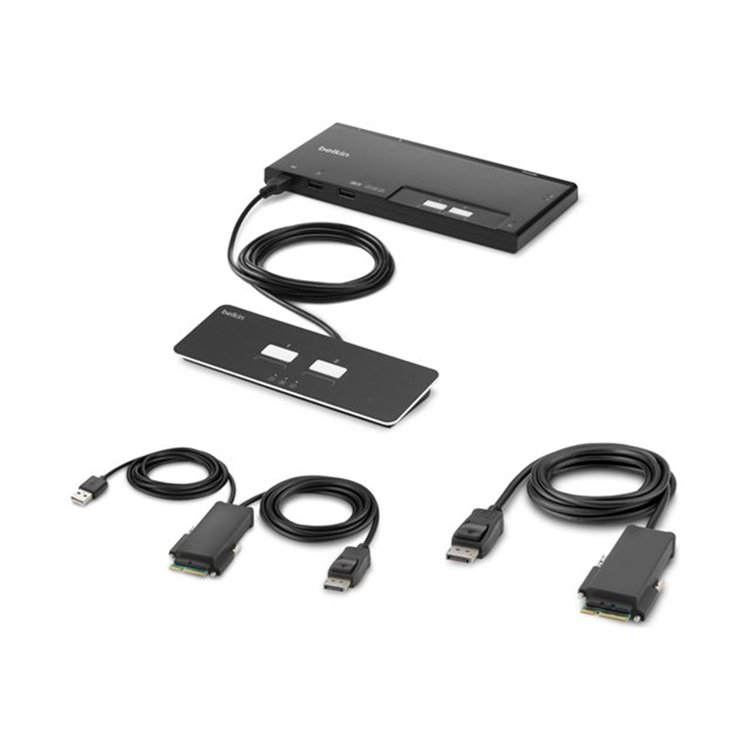 BELKIN 2-Port Single Head DP KVM Switch