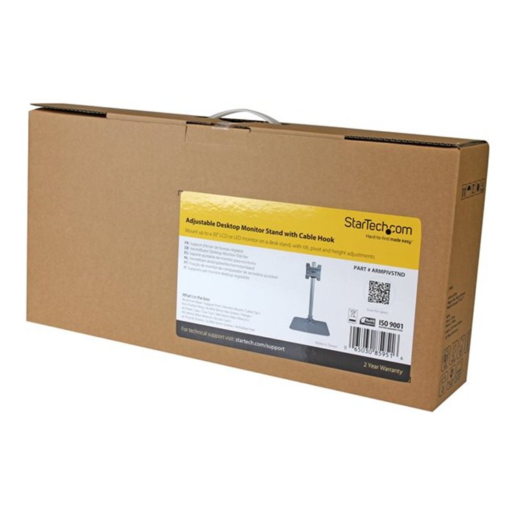 Desktop monitor stand with cable hook Desktop monitor stand with cable hook