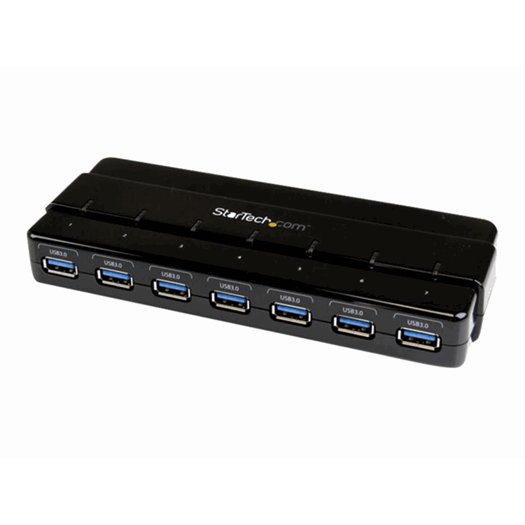 7 Port SuperSpeed USB 3.0 Hub w/ Adapter