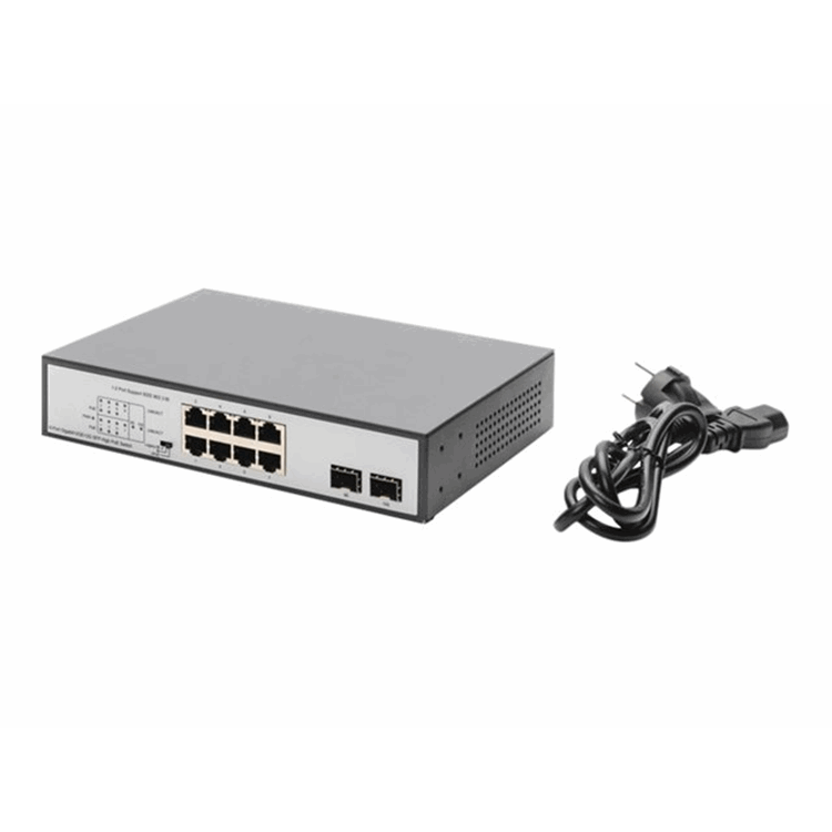 8 Port Gigabit Switch 8xRJ45 (6xPoE)+ 2G 8 Port Gigabit Switch 8xRJ45 (6xPoE)+ 2G