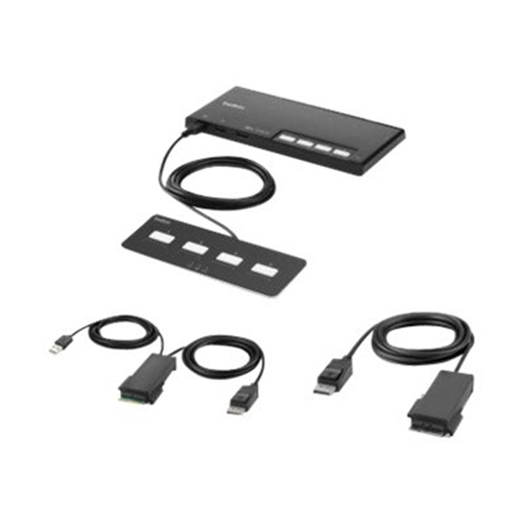 BELKIN 4-Port Single Head DP KVM Switch