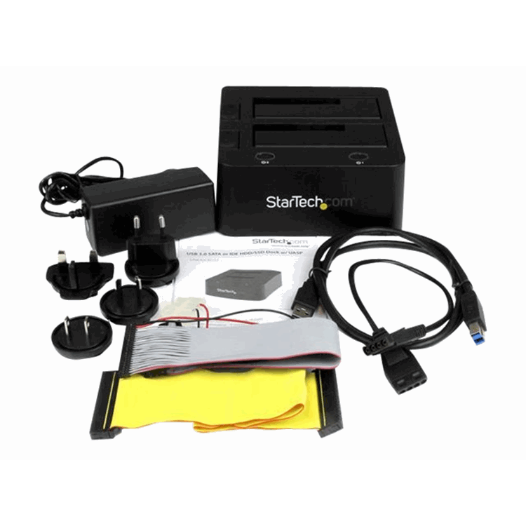 Universal dock station for hard drives