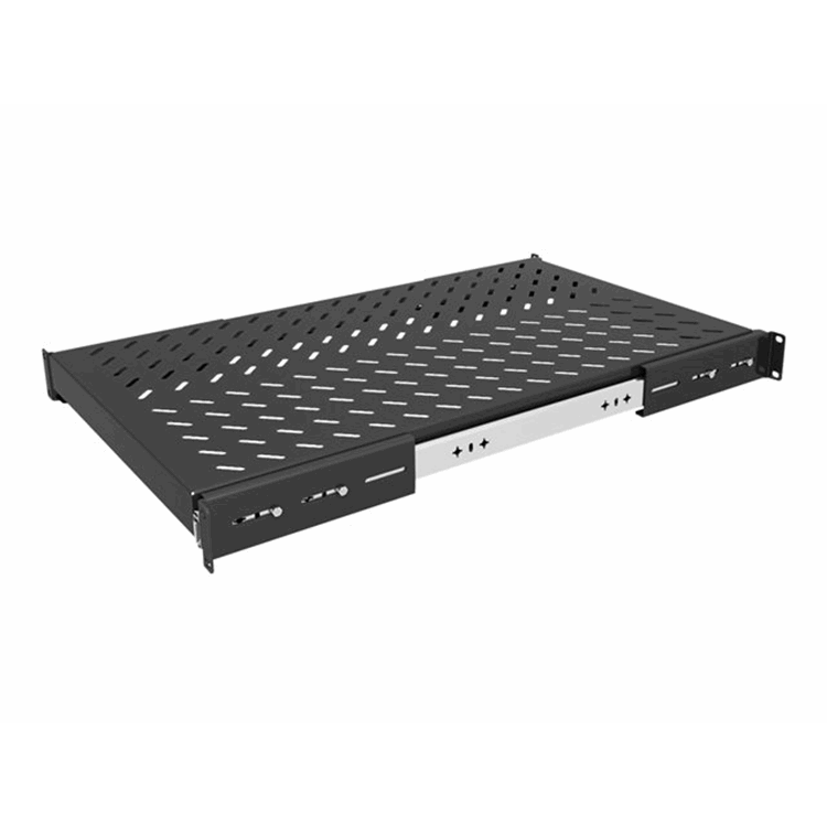 1U Depth Adjustable Sliding Shelf 100lbs