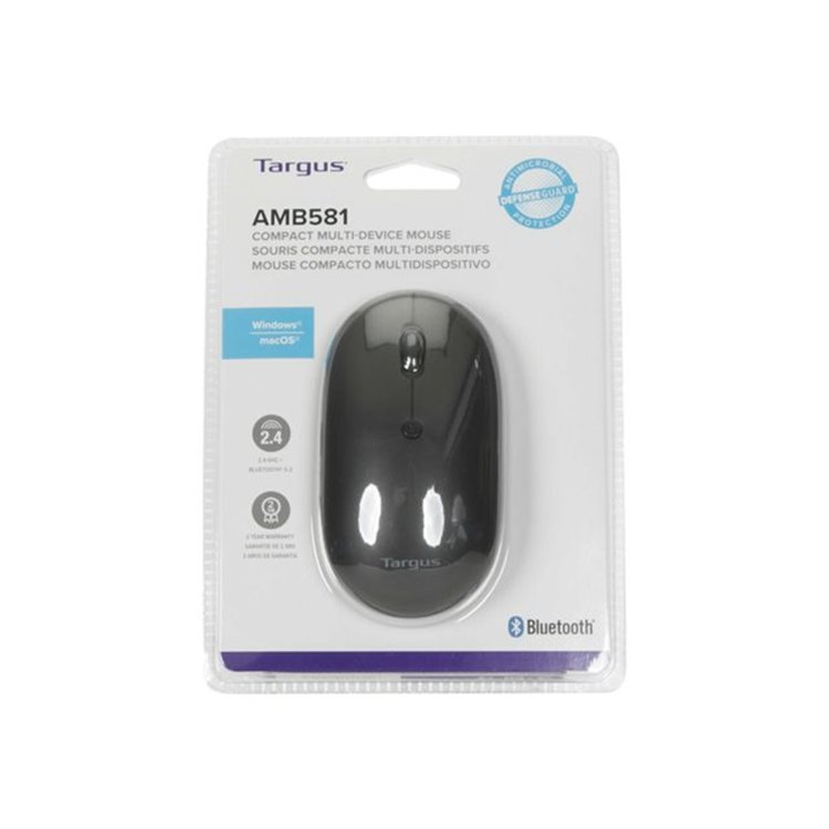 Targus Antimicrobial Compact Dual Mode Wireless Optical Mouse Targus Antimicrobial Compact Dual Mode Wireless Optical Mouse