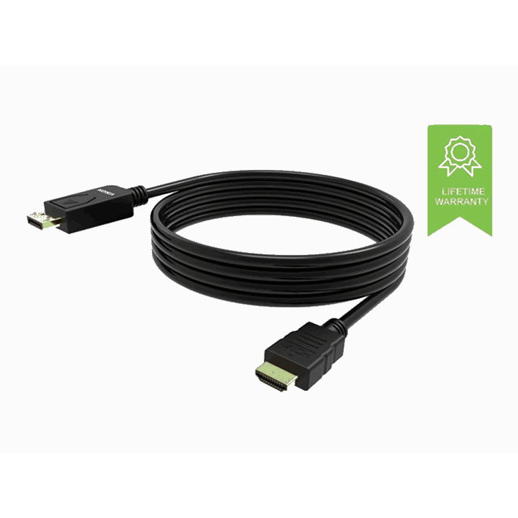 VISION 1m Black DP to HDMI cable VISION 1m Black DP to HDMI cable