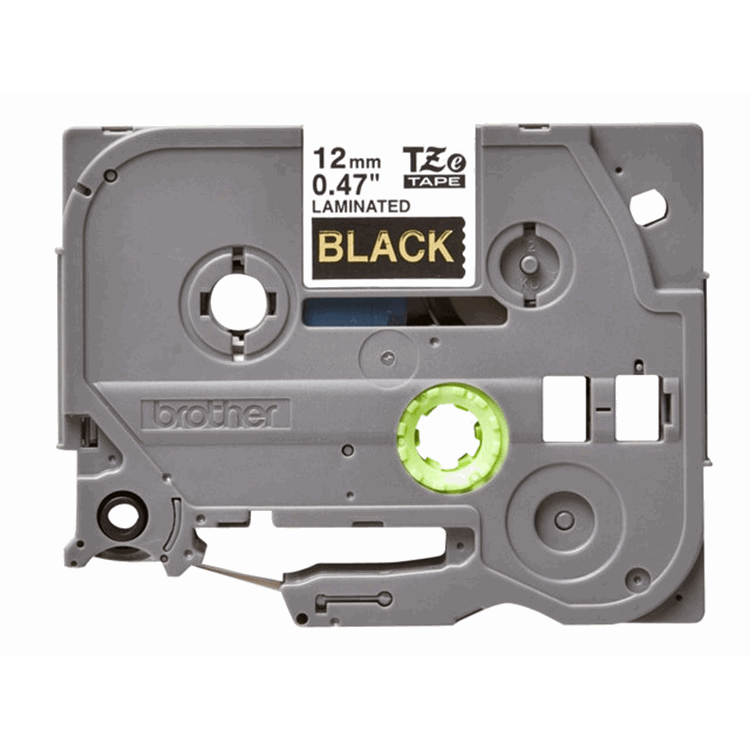 TZe334 12mm x 8m Standard laminated Gold TZe334 12mm x 8m Standard laminated Gold