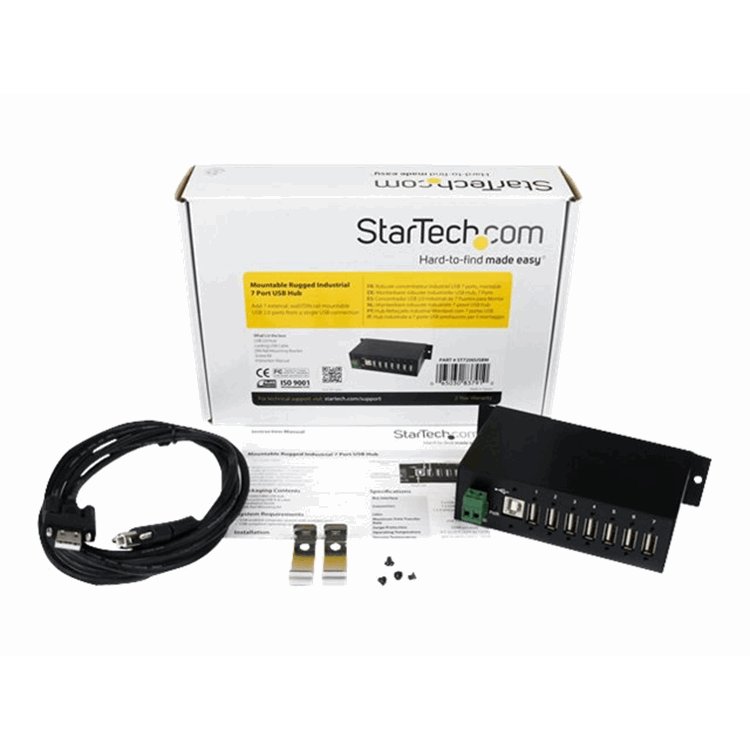 MOUNTABLE RUGGED INDUSTRIAL 7 PORT USB MOUNTABLE RUGGED INDUSTRIAL 7 PORT USB
