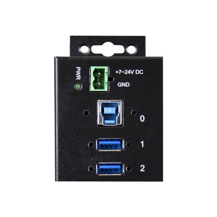 10 Port Industrial USB 3.0 Hub - Metal