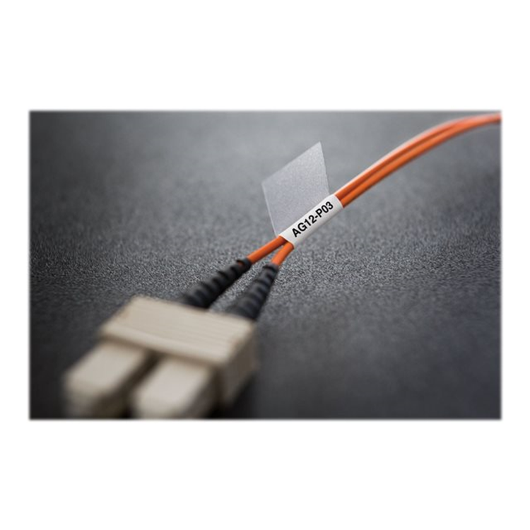 DYMO XTL 13/16i x 1-9/16i (21 mm x 39 mm) Laminated Wire/Cable Wrap Black on White DYMO XTL 13/16i x 1-9/16i (21 mm x 39 mm) Laminated Wire/Cable Wrap Black on White