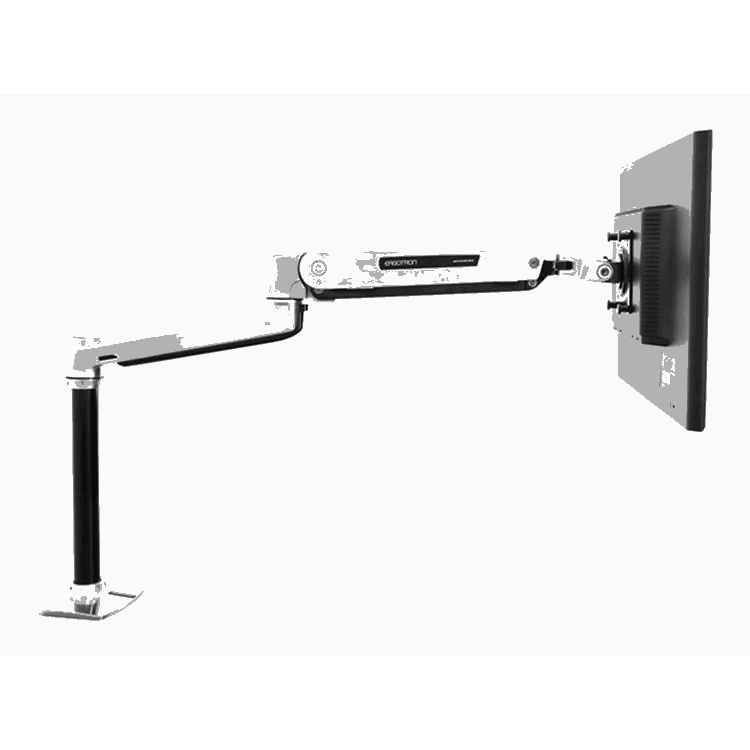 LX Sit Stand Desk Mount LCD Arm Polished LX Sit Stand Desk Mount LCD Arm Polished