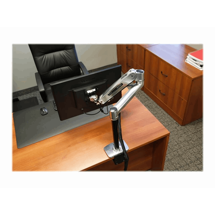 LX Sit Stand Desk Mount LCD Arm Polished LX Sit Stand Desk Mount LCD Arm Polished