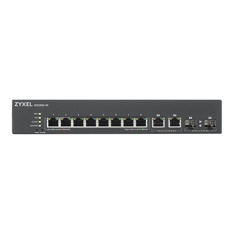 GS2220-10 EU region 8-port GbE L2 Switch