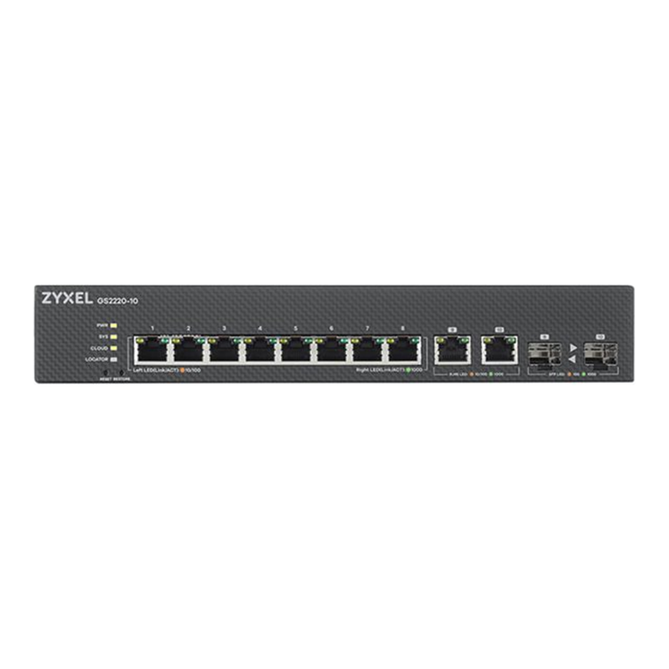 GS2220-10 EU region 8-port GbE L2 Switch GS2220-10 EU region 8-port GbE L2 Switch