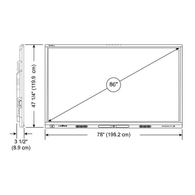 SMART Board MX086-V5 interactive display SMART Board MX086-V5 interactive display
