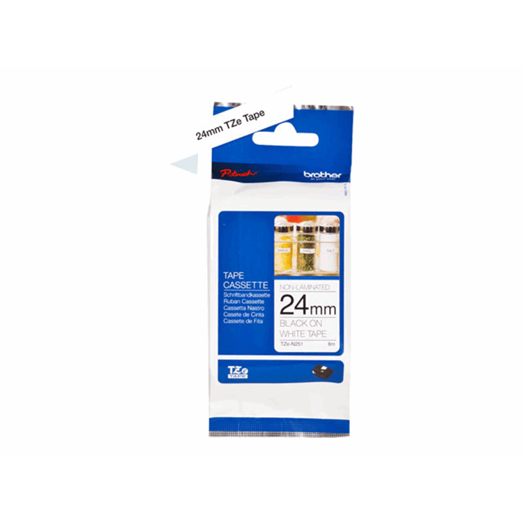 TZE-N251 - 24 mm Black/White