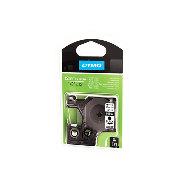 FLEXIBELE TAPE ZWART/WIT - 12MM FLEXIBELE TAPE ZWART/WIT - 12MM
