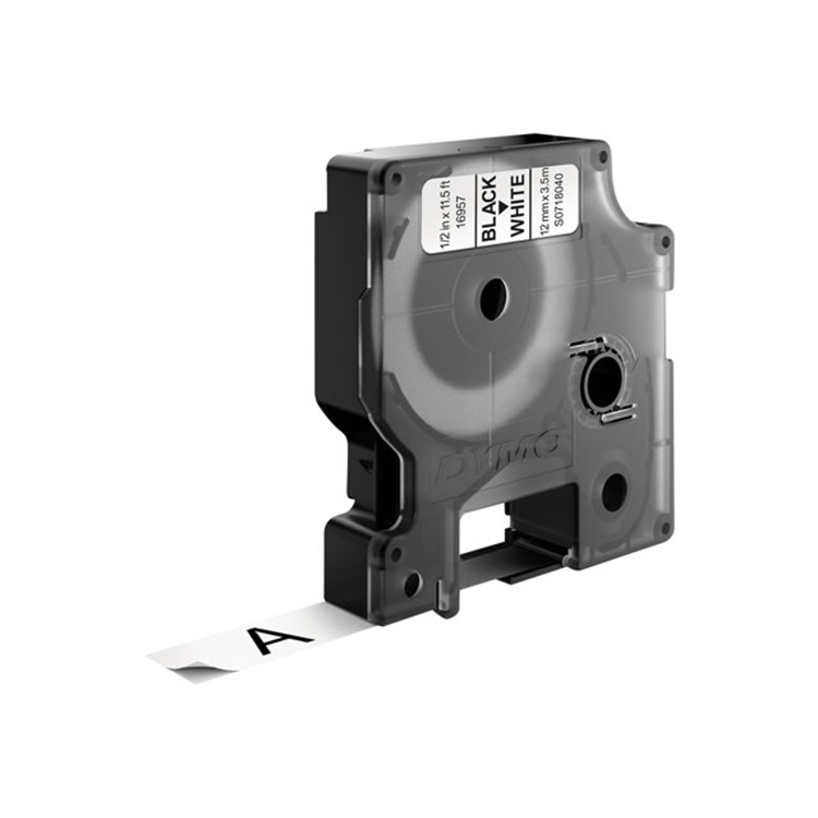 FLEXIBELE TAPE ZWART/WIT - 12MM FLEXIBELE TAPE ZWART/WIT - 12MM