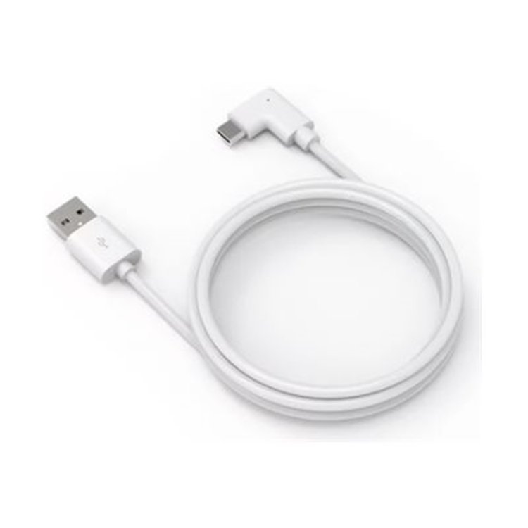 6ftUSB-A to 90-Degree USB-C Cable WHITE