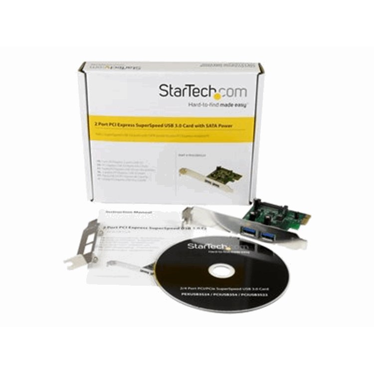 2 Port PCIe USB 3.0 Card Adapter w/ UASP 2 Port PCIe USB 3.0 Card Adapter w/ UASP