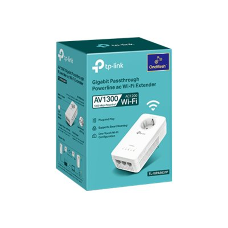 AV1300 Gigabit Passthrough Powerline acWi-Fi Extend er