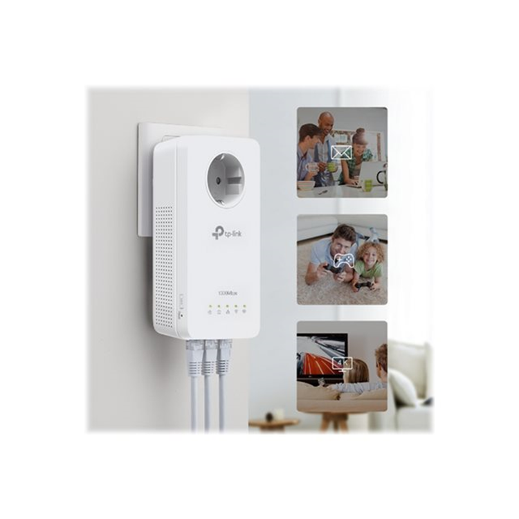 AV1300 Gigabit Passthrough Powerline acWi-Fi Extend er