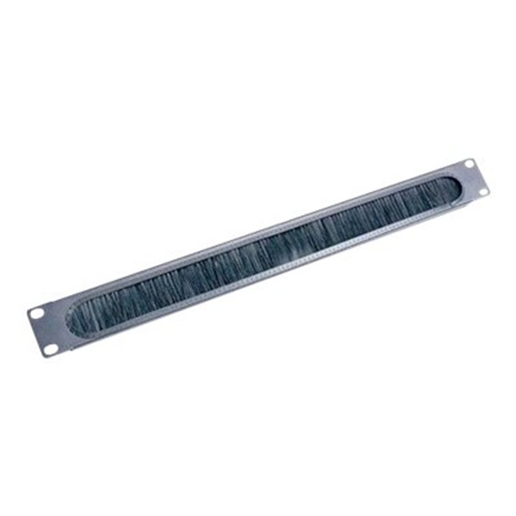 1U CABLE PASS-THRU W/ BRUSH STRIP BLACK 1U CABLE PASS-THRU W/ BRUSH STRIP BLACK