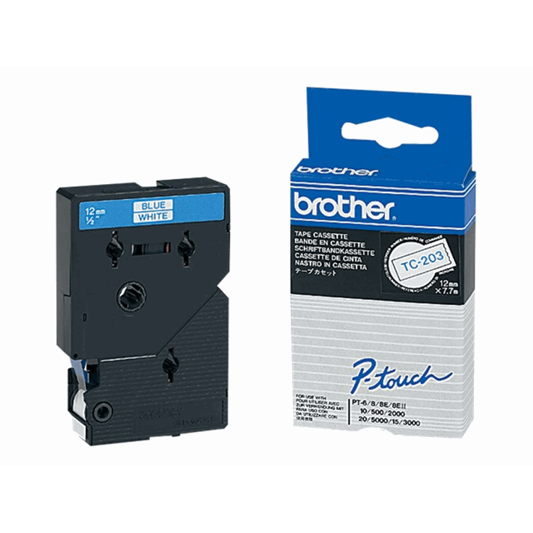 BROTHER TC203 tape cassette 7.7m12mm