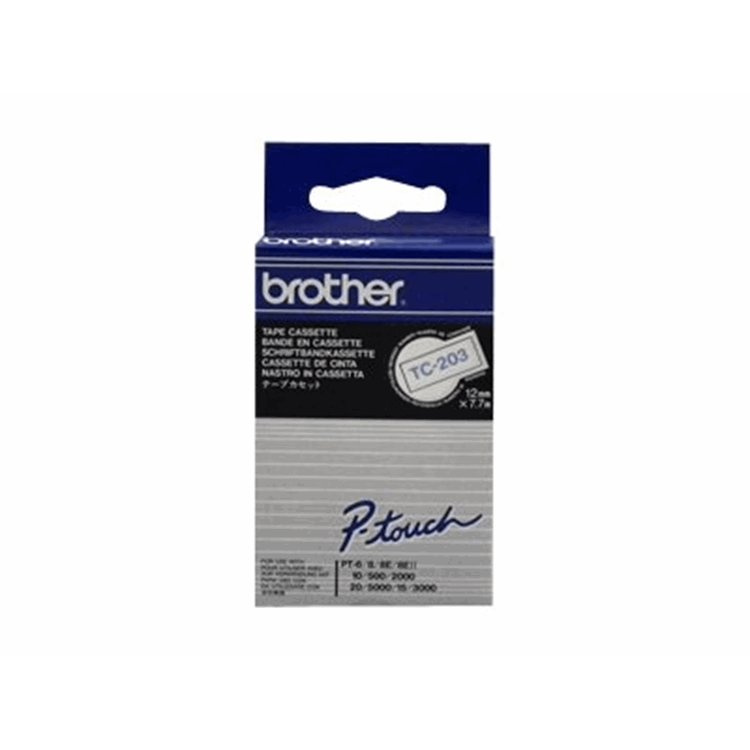 BROTHER TC203 tape cassette 7.7m12mm BROTHER TC203 tape cassette 7.7m12mm