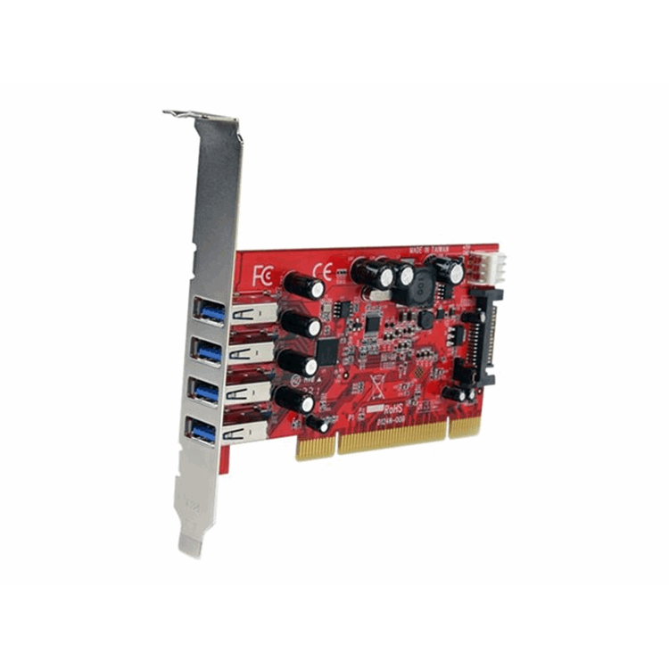 4 Port PCI SuperSpeed USB 3.0 Adapter Ca