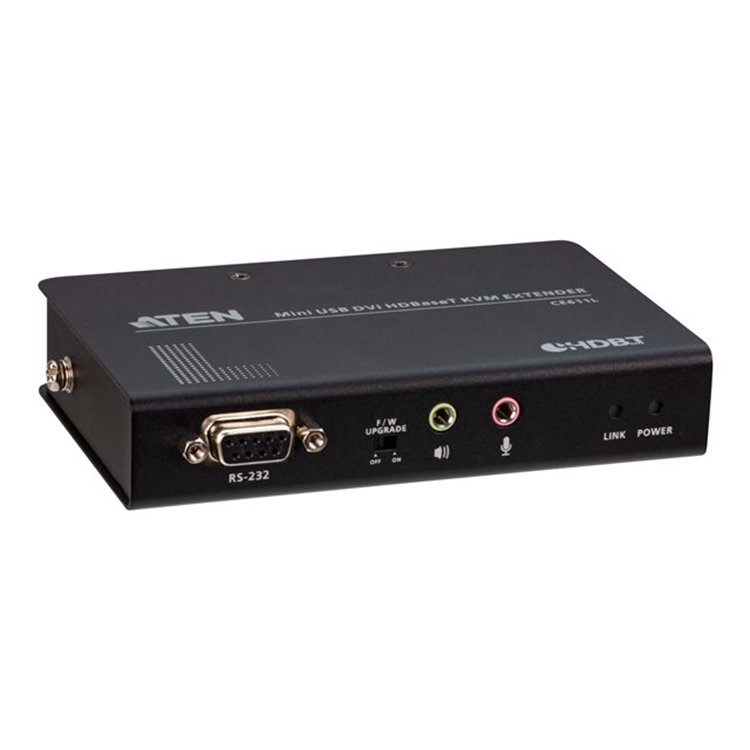 Aten USB DVI HDBaseT. 1.0 Compact KVM Extender (1920 x 1200 up to 100m) with USB Peripheral Support 