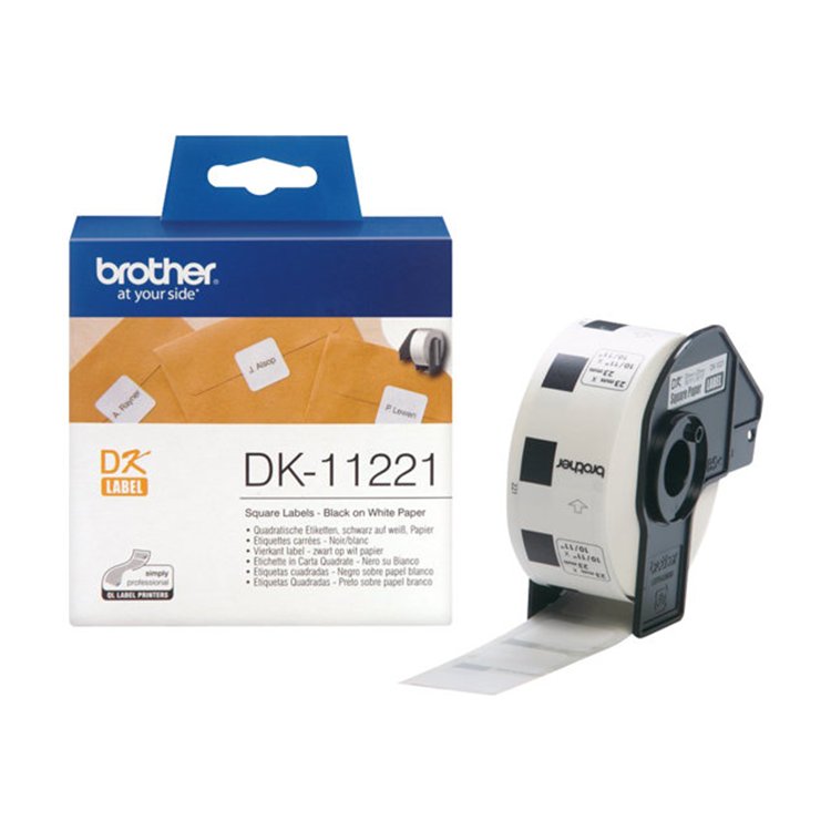PAPER LABEL SQUARE DK11221 23MM ( 1000 ) PAPER LABEL SQUARE DK11221 23MM ( 1000 )