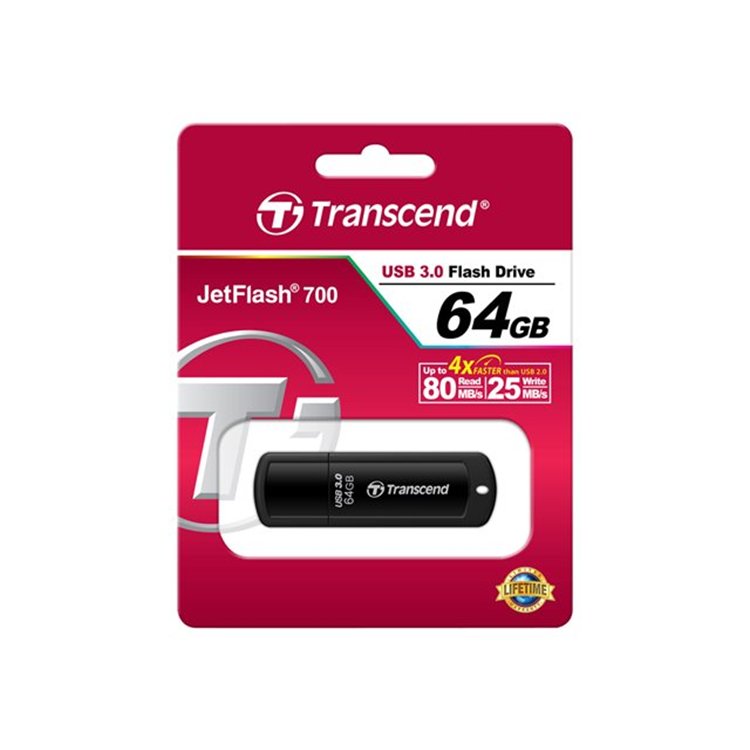 MEM :JetFlash 700 64GB USB 3.0 Black MEM :JetFlash 700 64GB USB 3.0 Black