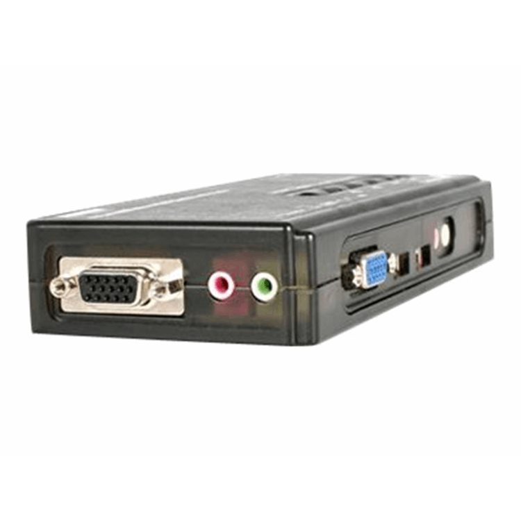 4 PORT MINI USB KVM KIT WITH CAB