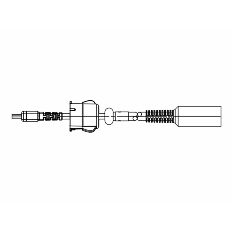 Serial Cable QL Plus Adapter (with strain relief  female DIN  allows QL Plus cables to be used)