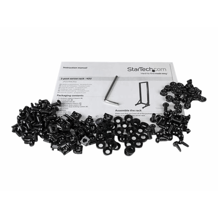 2-Post Server Rack with Casters - 42U