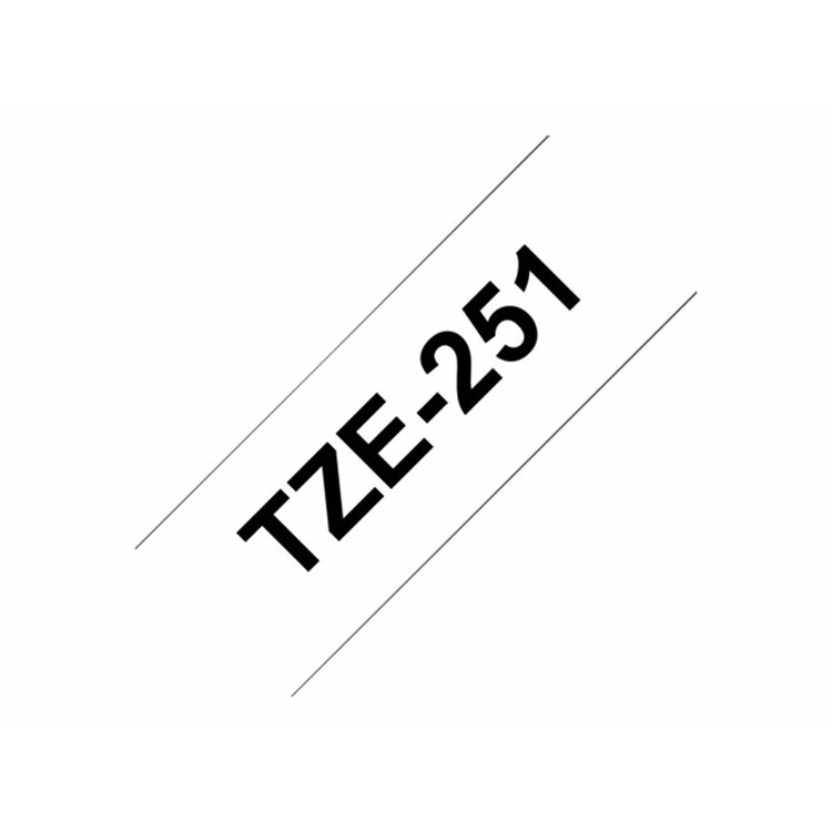 TZe251 24mm x 8m Standard laminated Blac TZe251 24mm x 8m Standard laminated Blac