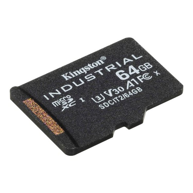 64GB microSDXC Industrial C10 A1 pSLC w/ 64GB microSDXC Industrial C10 A1 pSLC w/