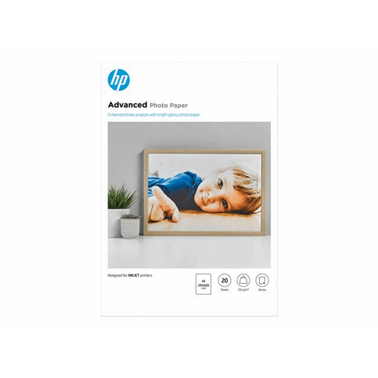 HP HP PAPER PHOTO/ADV GLOSSY A3 20SH HP HP PAPER PHOTO/ADV GLOSSY A3 20SH