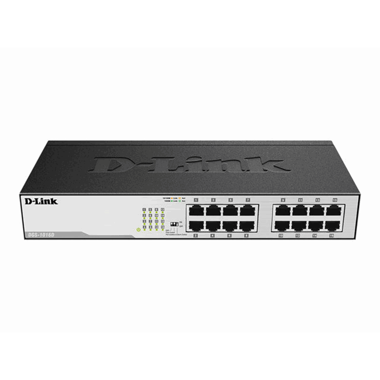 16-port 10/100/1000 Gigabit Desktop Switch