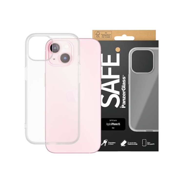 SAFE. by PanzerGlass TPU Case iPhone 15