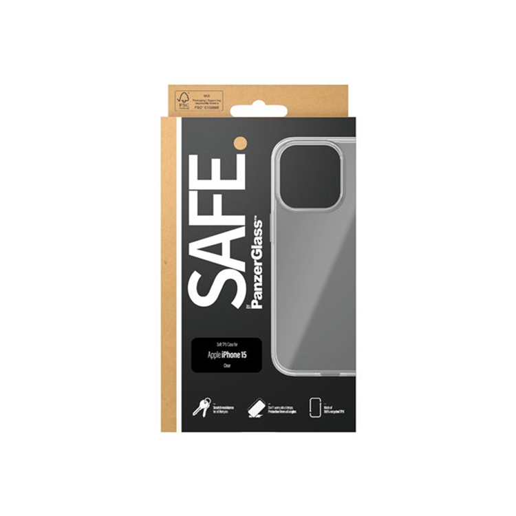 SAFE. by PanzerGlass TPU Case iPhone 15