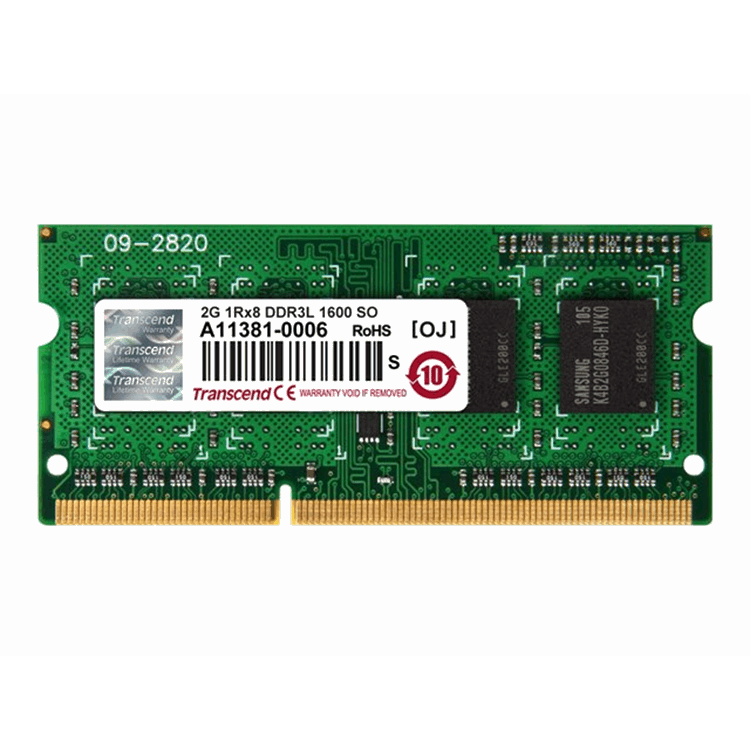 2GB DDR3L 1600 SO-DIMM 1Rx8 2GB DDR3L 1600 SO-DIMM 1Rx8