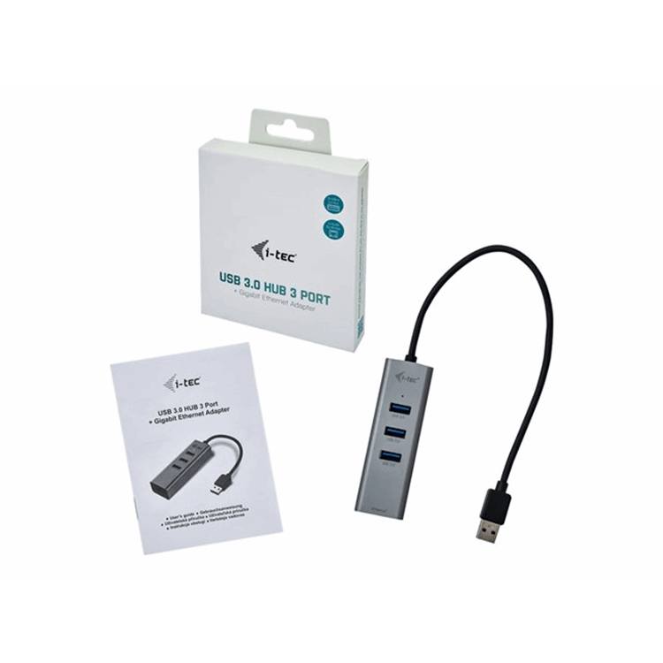 i-tec USB 3.0 Metal HUB + GLAN i-tec USB 3.0 Metal HUB + GLAN